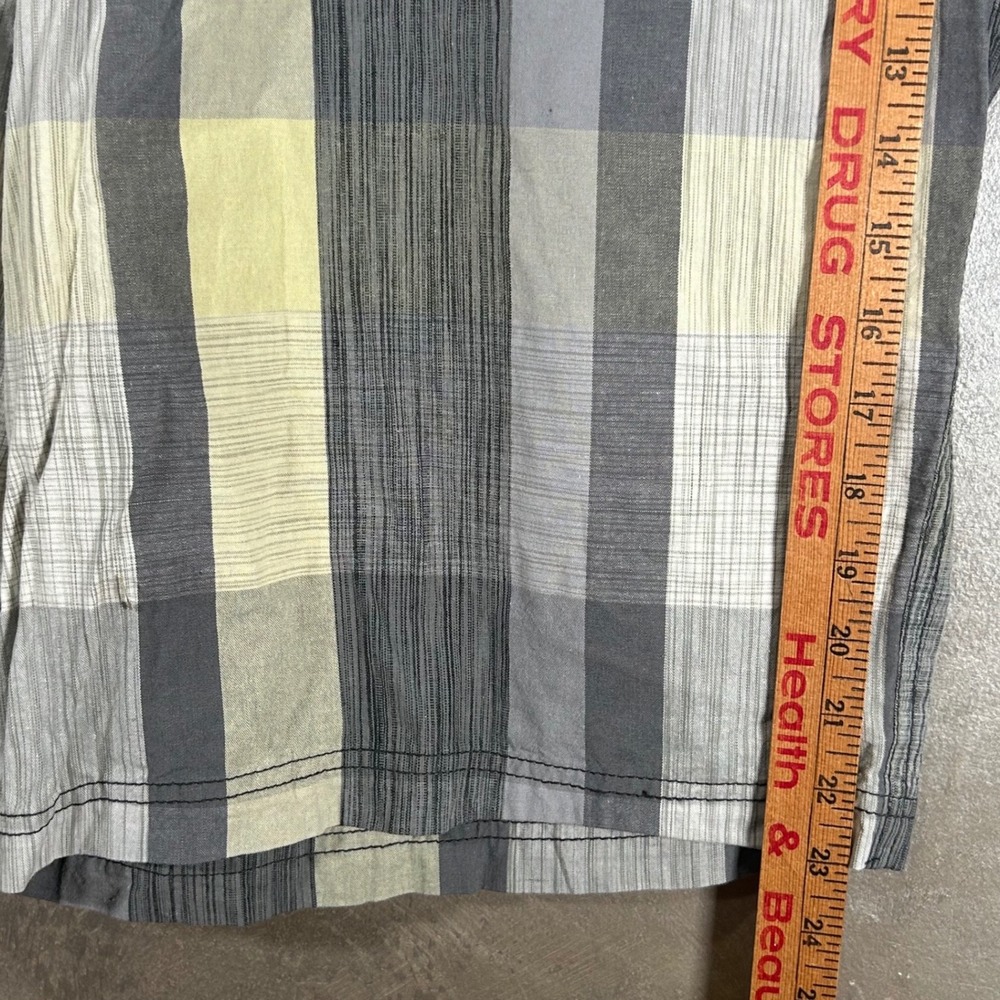 Ocean Pacific OP Mens Yellow Grey Plaid Cotton Shorts Size 40 New - Picture 5 of 11